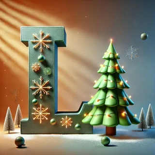 Christmas tree 3 — letter L