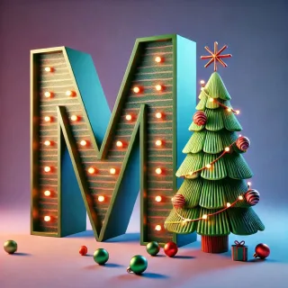 Christmas tree 3 — letter M