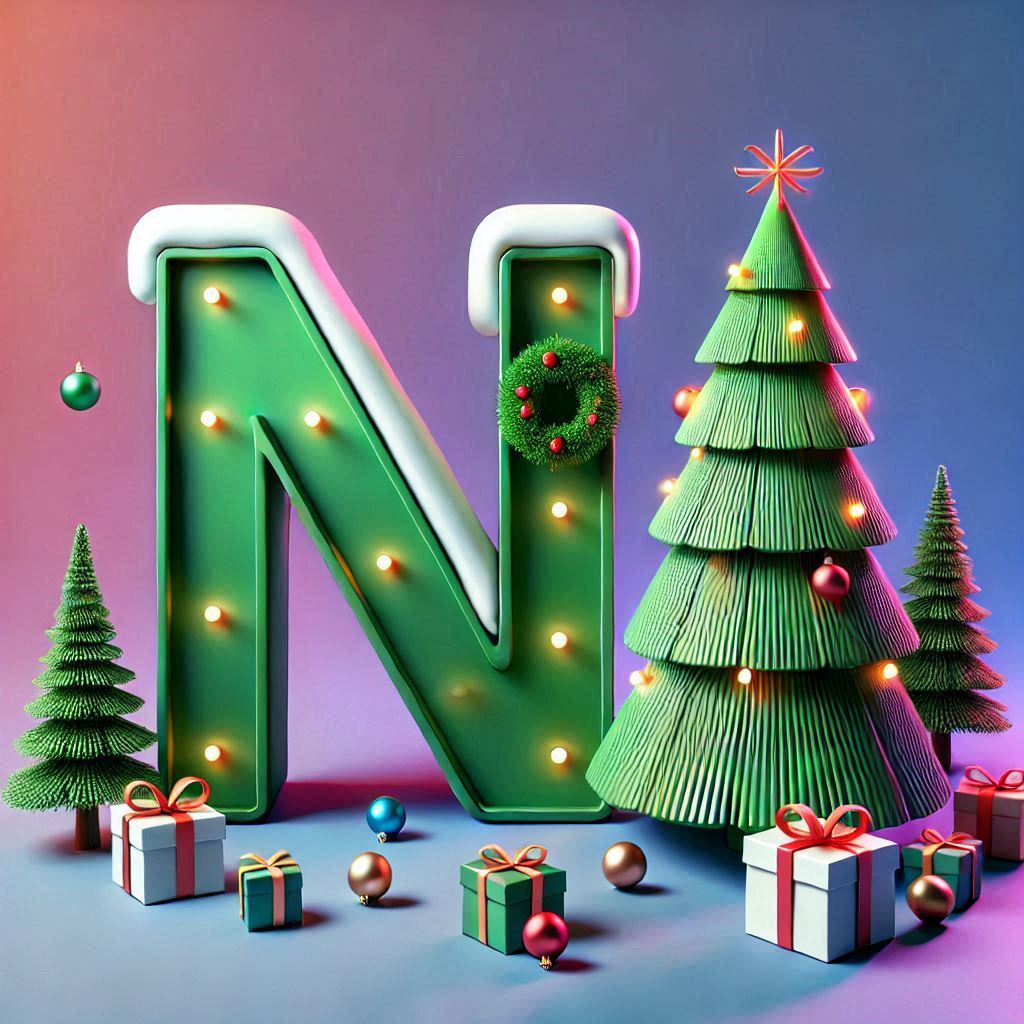 Christmas tree 3 — letter N
