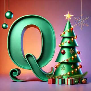 Christmas tree 3 — letter Q