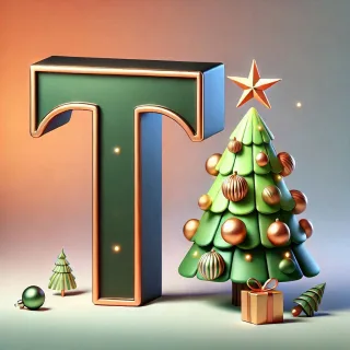 Christmas tree 3 — letter T