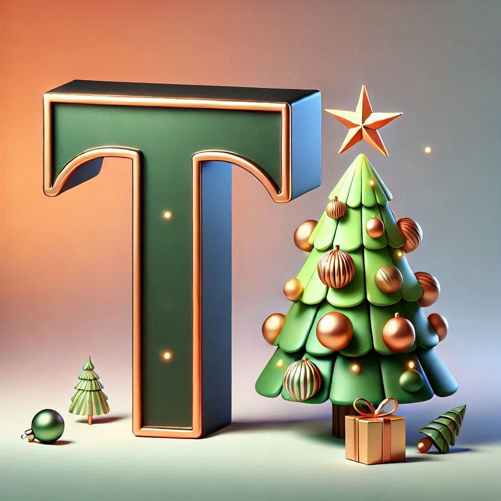 Christmas tree 3 — letter T