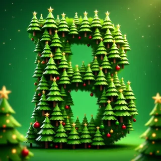Christmas tree 4 — letter B
