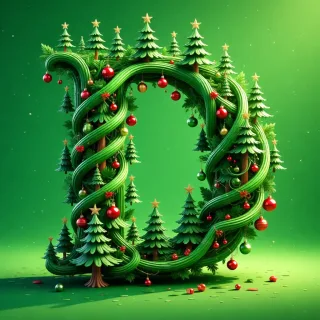 Christmas tree 4 — letter D