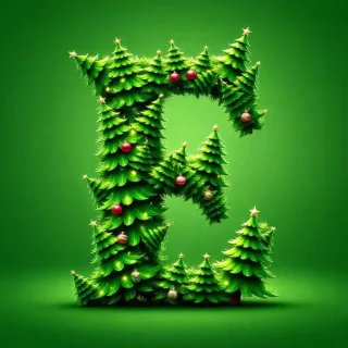Christmas tree 4 — letter E