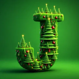 Christmas tree 4 — letter J