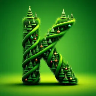 Christmas tree 4 — letter K