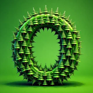 Christmas tree 4 — letter O