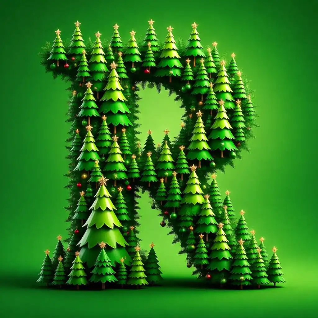Christmas tree 4 — letter R