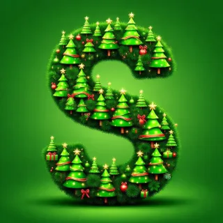 Christmas tree 4 — letter S