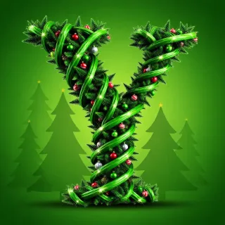 Christmas tree 4 — letter Y