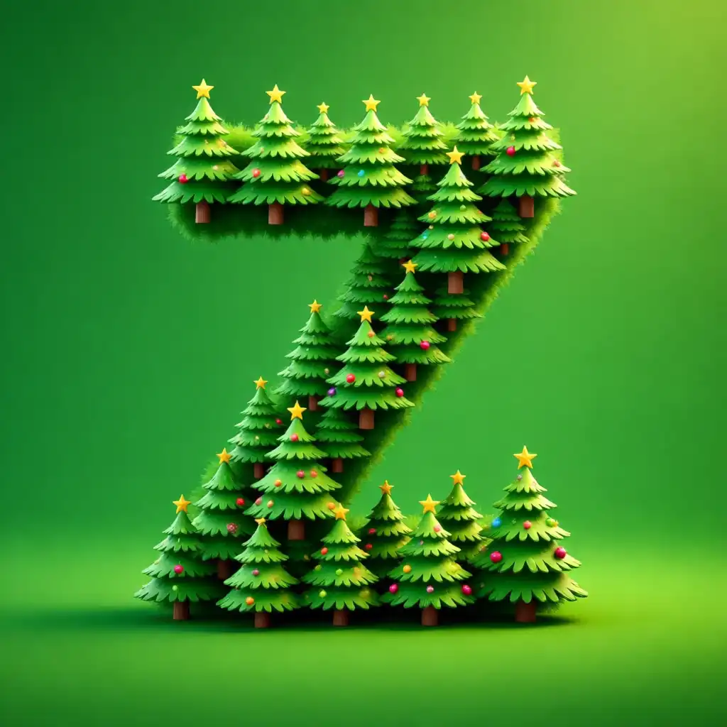 Christmas tree 4 — letter Z