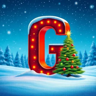 Christmas tree — letter G