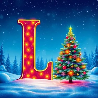 Christmas tree — letter L