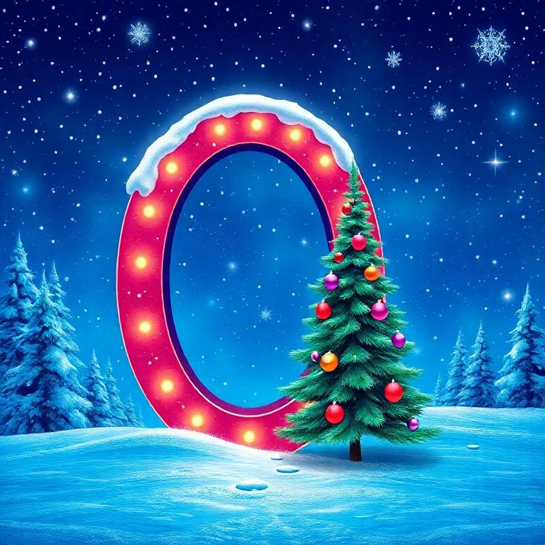 Christmas tree — letter O