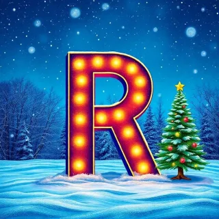 Christmas tree — letter R