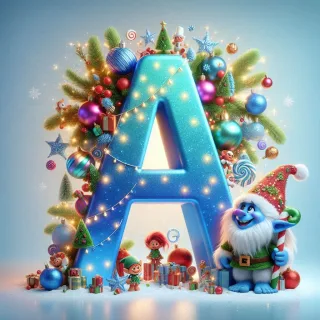 Christmas Troll — letter A