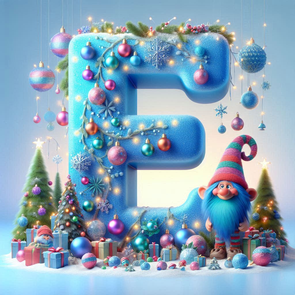 Christmas Troll — letter E