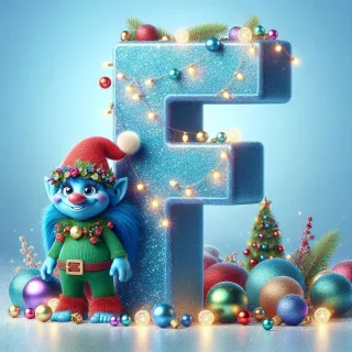 Christmas Troll — letter F
