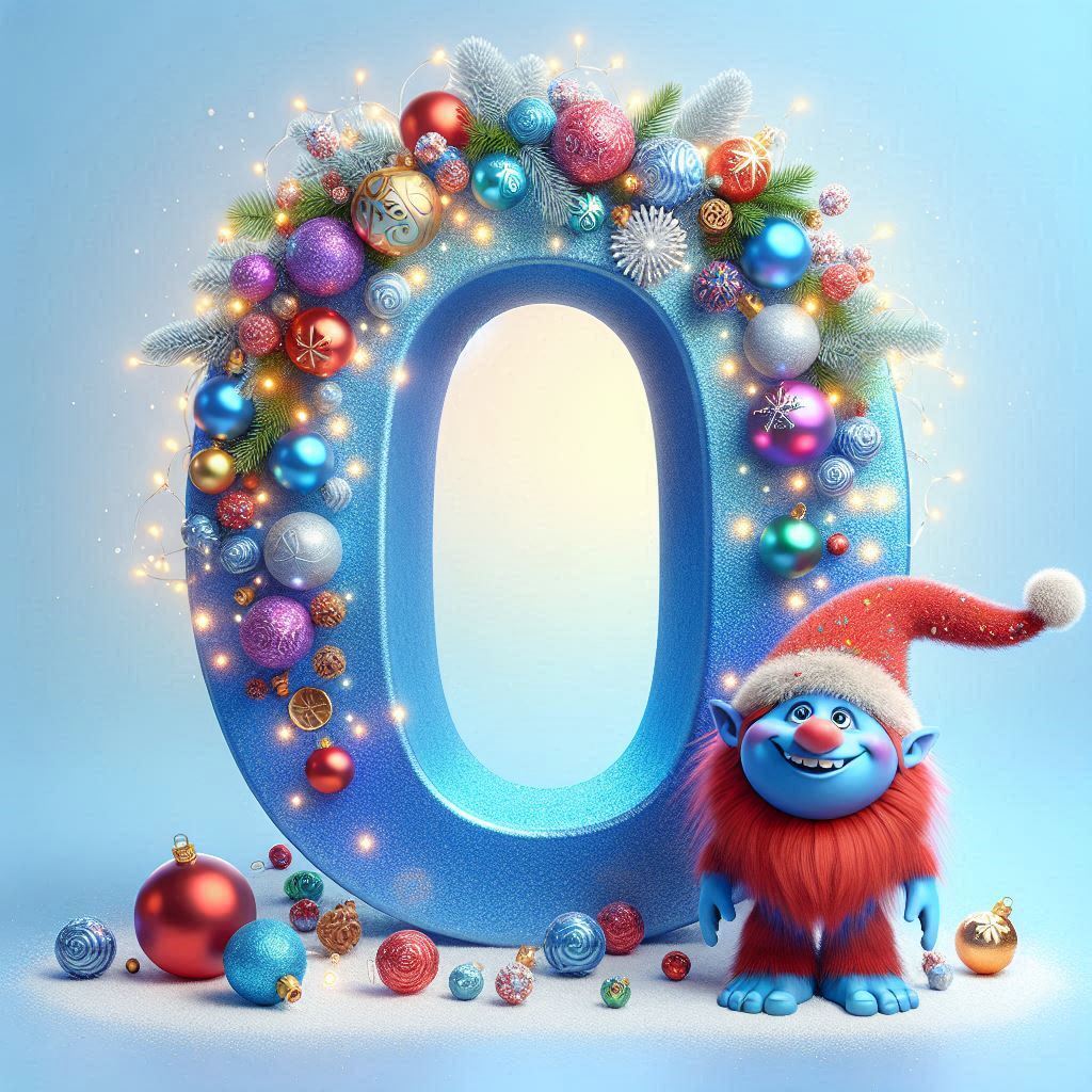 Christmas Troll — letter O