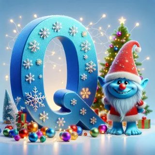 Christmas Troll — letter Q