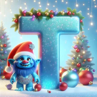 Christmas Troll — letter T