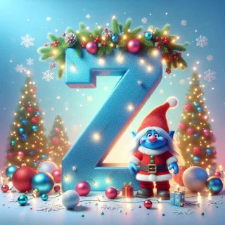 Christmas Troll — letter Z