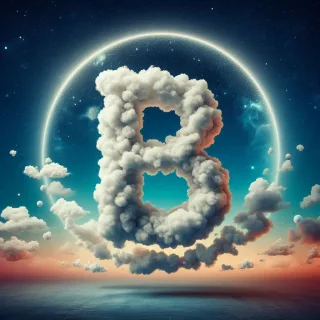 Clouds — letter B