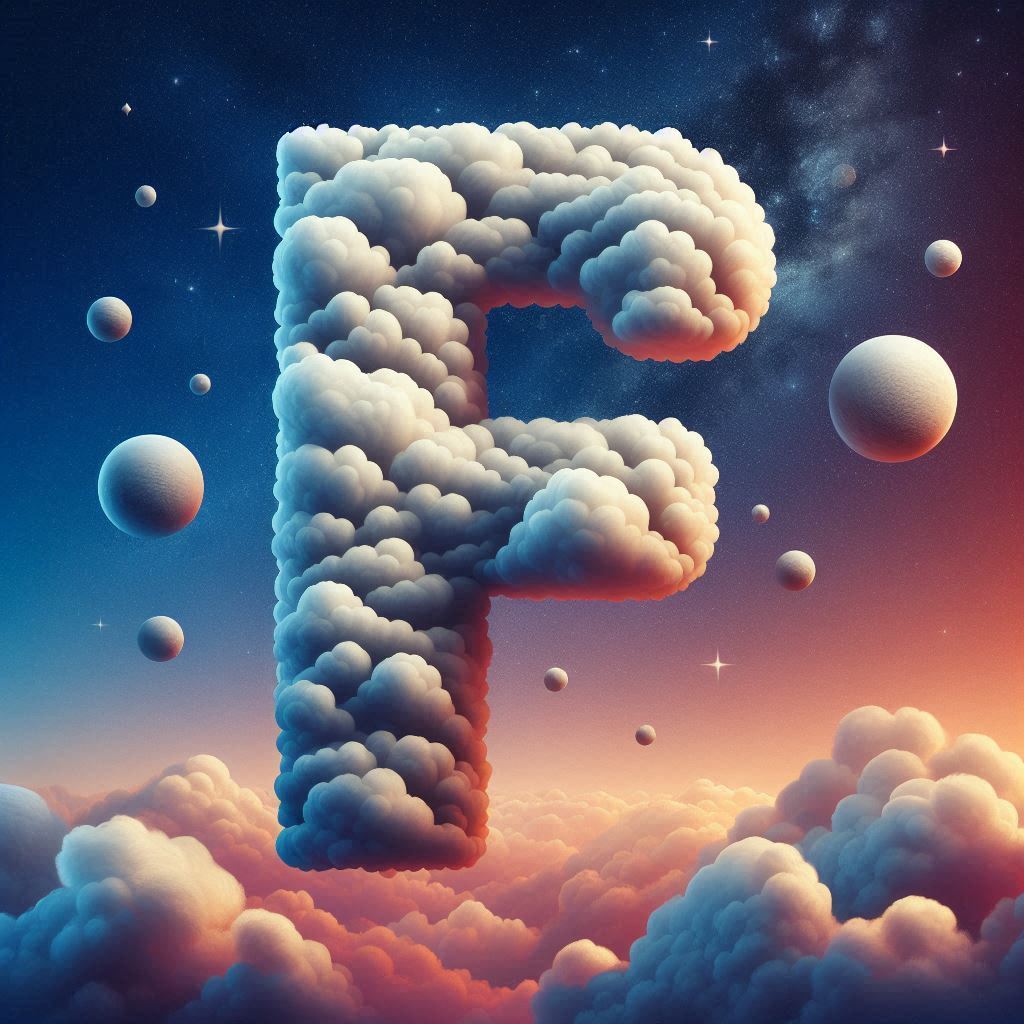 Clouds — letter F