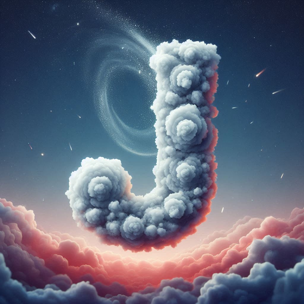 Clouds — letter J