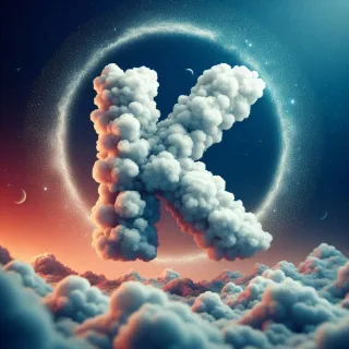 Clouds — letter K