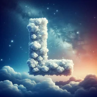 Clouds — letter L