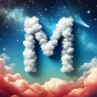 Clouds — letter M