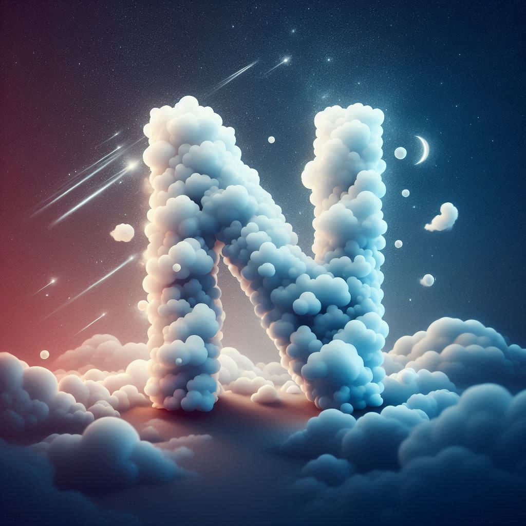 Clouds — letter N