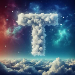 Clouds — letter T