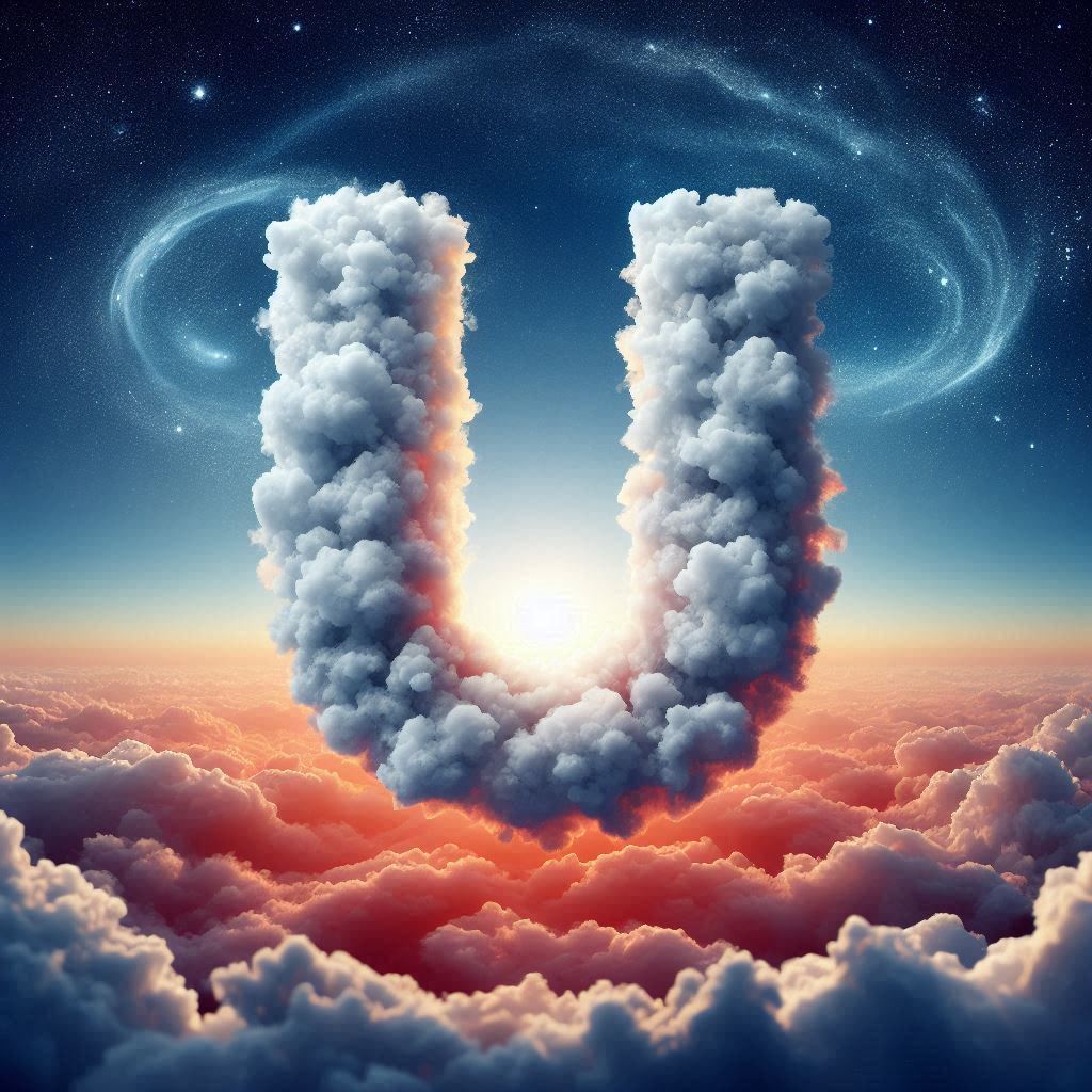 Clouds — letter U