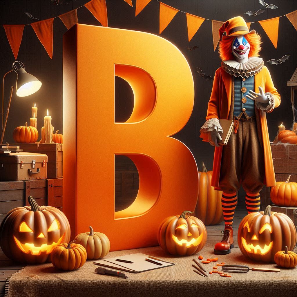 Clown 2 — letter B (variant 2)