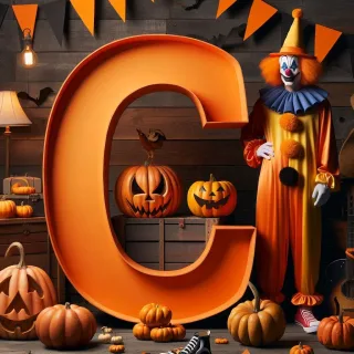 Clown 2 — letter C (variant 2)