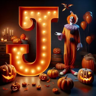 Clown 2 — letter J (variant 2)