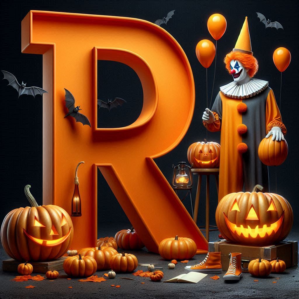 Clown 2 — letter R (variant 2)