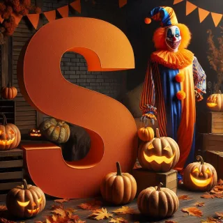 Clown 2 — letter S (variant 2)