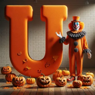Clown 2 — letter U (variant 2)