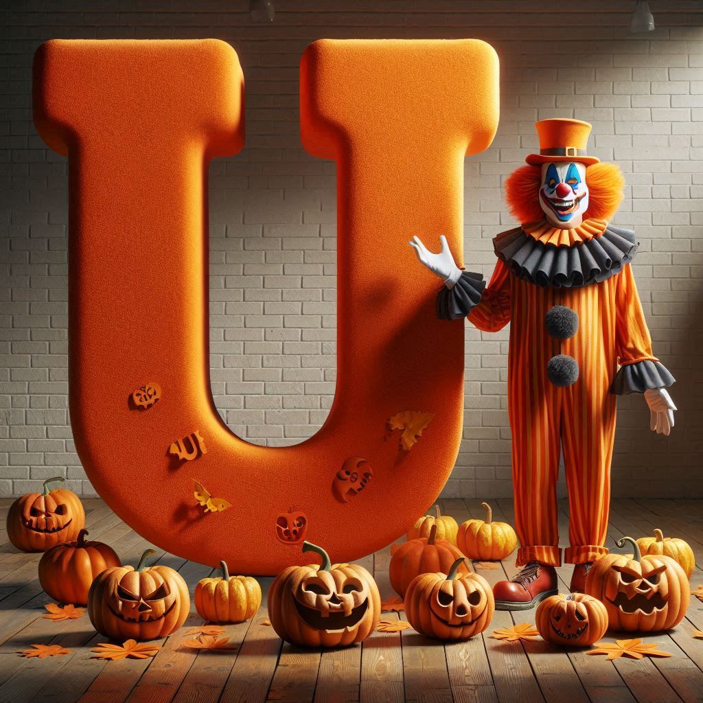 Clown 2 — letter U (variant 2)