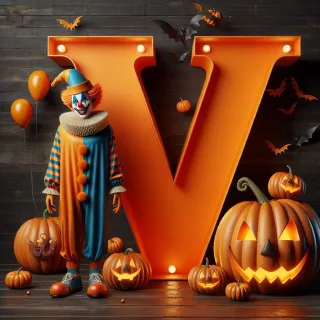 Clown 2 — letter V