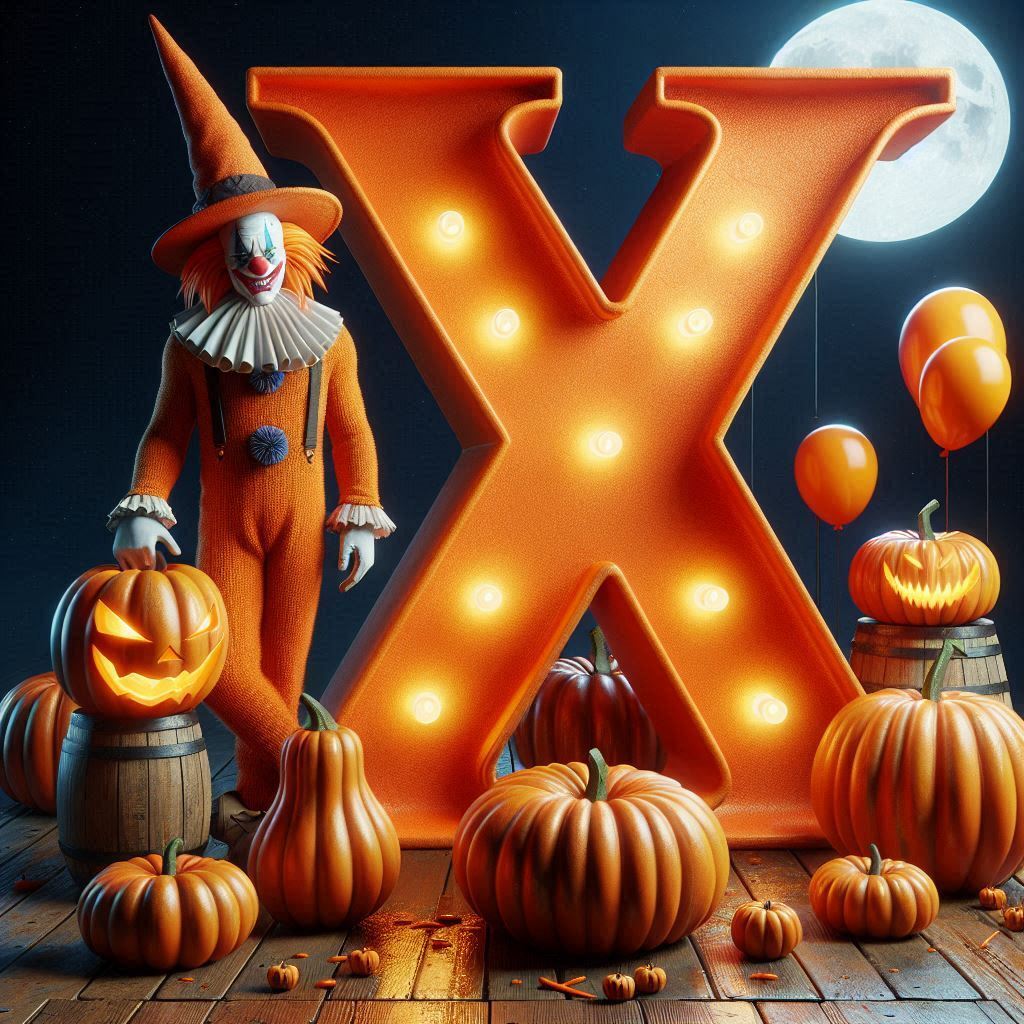 Clown 2 — letter X (variant 2)