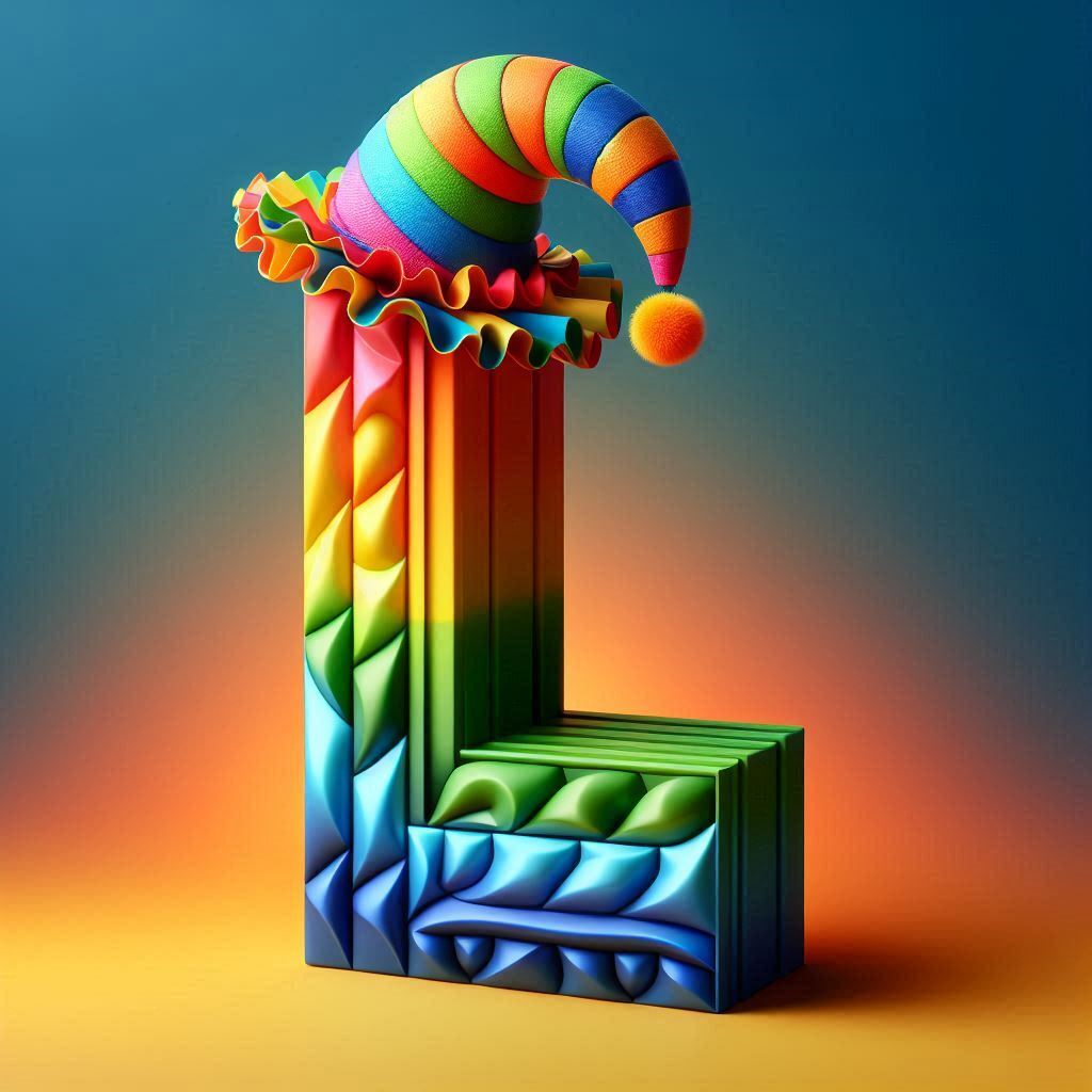 Clown hat — letter L