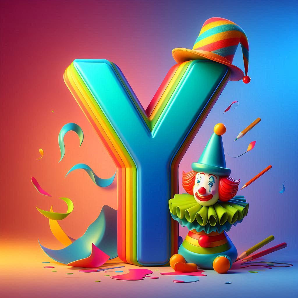 Clown hat — letter Y (variant 2)