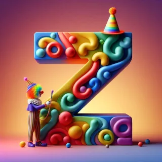 Clown hat — letter Z