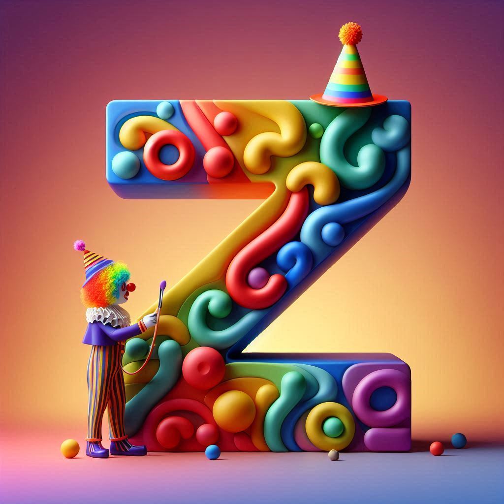 Clown hat — letter Z