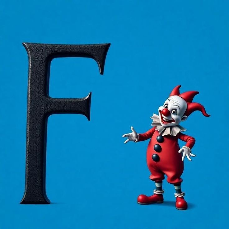 Clown — letter F